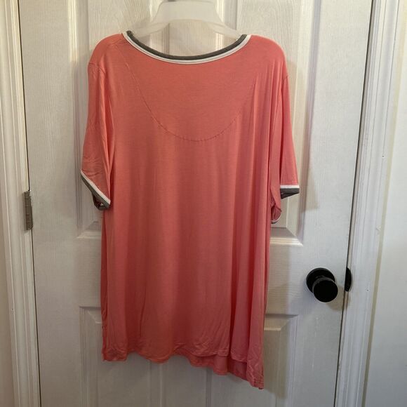 Secret Treasures Women's Plus Size Knit Sleep Short Sleeve Shirt XL 16/18 NWT - Picture 7 of 13